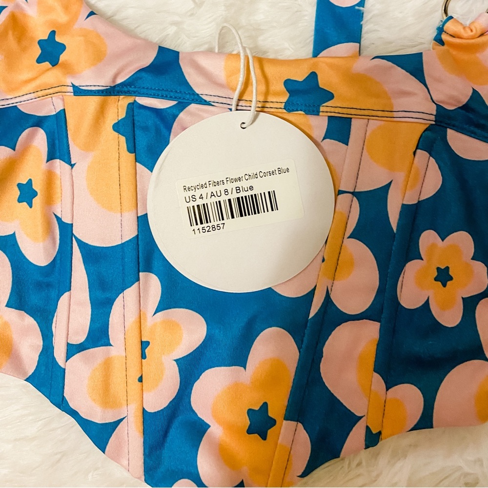 Princess Polly blue and pink floral two piece set - Picture 5 of 6